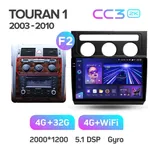 Штатна магнітола Teyes CC3 2k 4+64 Gb Volkswagen Touran 1 2003-2010 (B) 10" 2