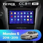 Штатная магнитола Teyes CC3 2k 6+128 Gb 360° Ford Mondeo 5 (ZYJ) 2014-2019