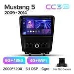 Штатная магнитола Teyes CC3 2k 6+128 Gb 360° Ford Mustang V S-197 2009-2014 2