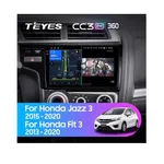 Штатна магнітола Teyes CC3 2k 6+128 Gb 360° Honda Jazz 3, Fit 3 GP GK 2013-2020 (B) 10"