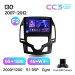 Штатна магнітола Teyes CC3 2k 6+128 Gb 360° Hyundai i30 1 FD 2007-2012 (B) 5