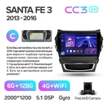 Штатная магнитола Teyes CC3 2k 6+128 Gb 360° Hyundai Santa Fe 3 2013-2016 (C) 5