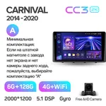 Штатна магнітола Teyes CC3 2k 6+128 Gb 360° Kia Carnival YP 2014-2020 (A) 2