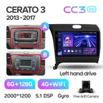 Штатна магнітола Teyes CC3 2k 6+128 Gb 360° Kia Cerato 3 YD (K3) 2013-2017 (A) 2
