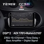 Штатная магнитола Teyes CC3 2k 6+128 Gb 360° Mercedes-Benz Smart Fortwo 3 C453 A453 W453 2014-2020 2