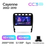 Штатная магнитола Teyes CC3 2k 6+128 Gb 360° Porsche Cayenne 1 9PA 2002-2010 2