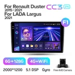 Штатная магнитола Teyes CC3 2k 6+128 Gb 360° Renault Duster 2015-2018 2