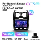 Штатна магнітола Teyes CC3 2k 6+128 Gb 360° Renault Duster 2015-2020 2
