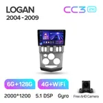 Штатная магнитола Teyes CC3 2k 6+128 Gb 360° Renault Logan 1 2004-2009 2