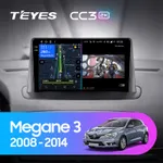 Штатна магнітола Teyes CC3 2k 6+128 Gb 360° Renault Megane 3 2008-2014 (одна коса)