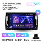 Штатная магнитола Teyes CC3 2k 6+128 Gb 360° Skoda Kodiaq 2016-2021, Karoq NU7 2017-2021 (A) 2