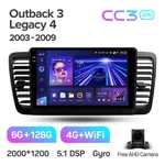 Штатная магнитола Teyes CC3 2k 6+128 Gb 360° Subaru Outback 3, Legacy 4 2003-2009 2