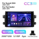 Штатна магнітола Teyes CC3 2k 6+128 Gb 360° Suzuki SX4 1 2006-2014 2