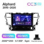 Штатная магнитола Teyes CC3 2k 6+128 Gb 360° Toyota Alphard H30 2015-2020 2