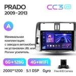 Штатна магнітола Teyes CC3 2k 6+128 Gb 360° Toyota Land Cruiser Prado 150 2009-2013 (A) 2
