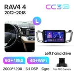 Штатная магнитола Teyes CC3 2k 6+128 Gb 360° Toyota RAV4 4 XA40 5 XA50 2012-2018 (B) 3