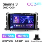 Штатна магнітола Teyes CC3 2k 6+128 Gb 360° Toyota Sienna 3 XL30 2010-2014 (B) 2