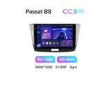 Штатна магнітола Teyes CC3 2k 6+128 Gb 360° Volkswagen Passat B8 2014-2022 10" 2