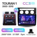 Штатная магнитола Teyes CC3 2k 6+128 Gb 360° Volkswagen Touran 1 2003-2010 (B) 2