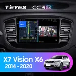 Штатная магнитола Teyes CC3 2k 6+128 Gb Geely Emgrand X7 Vision X6 Haoqing SUV 2014-2020