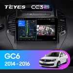 Штатная магнитола Teyes CC3 2k 6+128 Gb Geely GC6 1 2014-2016