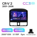 Штатна магнітола Teyes CC3 2k 6+128 Gb Honda CR-V 2 2001-2006 3