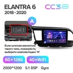 Штатна магнітола Teyes CC3 2k 6+128 Gb Hyundai Elantra 6 2018-2020 (A) 5