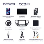 Штатная магнитола Teyes CC3 2k 6+128 Gb Hyundai i10 2013-2016 2