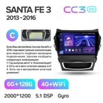 Штатна магнітола Teyes CC3 2k 6+128 Gb Hyundai Santa Fe 3 2013-2016 (C) 6