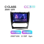 Штатная магнитола Teyes CC3 2k 6+128 Gb Mercedes-Benz C-Class W203 CL203 C209 A209 2004-2011 7