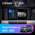 Штатна магнітола Teyes CC3 2k 6+128 Gb Mercedes-Benz Smart Fortwo 2 2010-2015