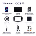 Штатная магнитола Teyes CC3 2k 6+128 Gb Mercedes-Benz Smart Fortwo 3 C453 A453 W453 2014-2020 2