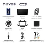 Штатна магнітола Teyes CC3 2k 6+128 Gb Peugeot 308 T9 308S 2013-2017 2