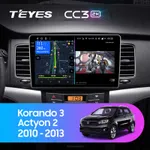 Штатная магнитола Teyes CC3 2k 6+128 Gb SsangYong Korando 3 2010-2013