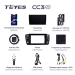 Штатна магнітола Teyes CC3 2k 6+128 Gb Subaru Outback 3, Legacy 4 2003-2009 2