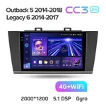 Штатна магнітола Teyes CC3 2k 6+128 Gb Subaru Outback 5 2014-2018, Legacy 6 2014-2017 2