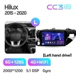 Штатная магнитола Teyes CC3 2k 6+128 Gb Toyota Hilux Pick Up AN120 2015-2020 2