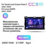 Штатная магнитола Teyes CC3 2k 6+128 Gb Toyota Land Cruiser Prado 3 J120 2004-2009 (B) 2
