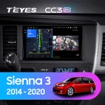 Штатная магнитола Teyes CC3 2k 6+128 Gb Toyota Sienna 3 XL30 2014-2020