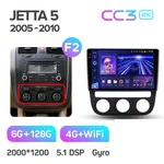 Штатна магнітола Teyes CC3 2k 6+128 Gb Volkswagen Jetta 5, Golf 5 2005-2010 (B) 10" 2
