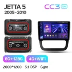 Штатна магнітола Teyes CC3 2k 6+128 Gb Volkswagen Jetta 5, Golf 5 2005-2010 (C) 10" 2