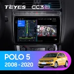 Штатна магнітола Teyes CC3 2k 6+128 Gb Volkswagen POLO 5 2008-2020