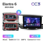 Штатная магнитола Teyes CC3 4+64 Gb Hyundai Elantra 6 2015-2018 (B) 2