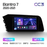 Штатная магнитола Teyes CC3 4+64 Gb Hyundai Elantra VII CN7 (ZYJ) 2020-2021 2