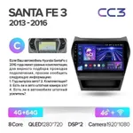 Штатна магнітола Teyes CC3 4+64 Gb Hyundai Santa Fe 3 2013-2016 (C) 2
