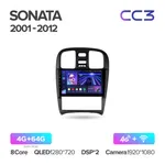 Штатная магнитола Teyes CC3 4+64 Gb Hyundai Sonata EF 2001-2012 2