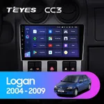 Штатная магнитола Teyes CC3 4+64 Gb Renault Logan 1 2004-2009 2
