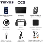 Штатная магнитола Teyes CC3 4+64 Gb Toyota RAV4 2 CA20 CA20W XA20 2000-2003 2