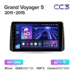 Штатна магнітола Teyes CC3 6+128 Gb Chrysler Grand Voyager 5 2011-2015 2