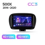 Штатна магнітола Teyes CC3 6+128 Gb Fiat 500X 2014-2020 2